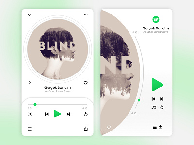 Spotify Music Player Concept (Part 2) design graphic design music player spotify ui ux