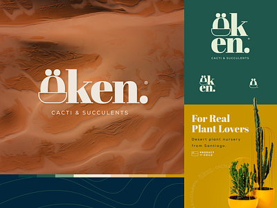 öken Exploration brand identity branding chile design logo logodesign logos logotype minimal plants vector
