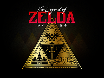 Zelda chile design fanart game art gaming icon illustration nintendo typography vector zelda