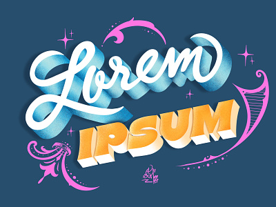 Lorem Ipsum apparel design branding calligraphy chile design graphic design illustration let logo typography vector