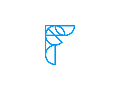 Figuring something f letter logo logo design