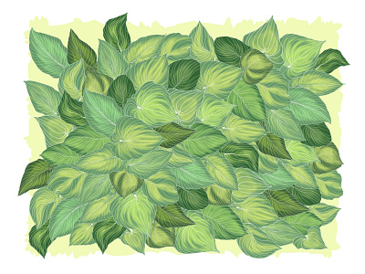 Wall full of hostas camila colombian illustration green illustration leaves lime pattern print quintana shirt textile design textile print tropical leaves