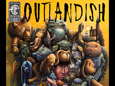 Outlandish the comic comic esic illustration outlandish painting