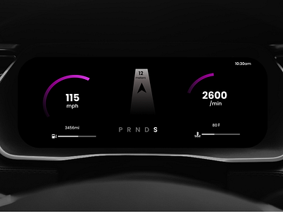 Car Interface UI concept #Dailyui034