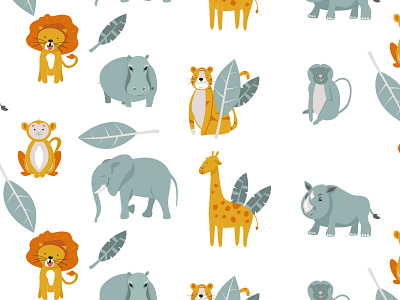 Vector animals animals design illustration kids patterns vector vector art vector illustration
