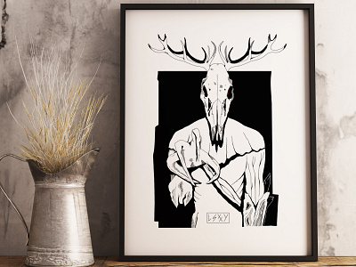 Leszy - forest spirit design illustraion illustration illustration art leshy monster myth mythical photoshop poster slavic slavic mithology