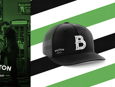 Brixton Barbershop barbearia barber barber logo barberia barbershop barbershop logo brand design merch snapback