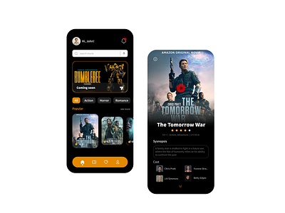 Mobile Apps for Movie branding design mobile apps movie movie apps movie ticket ticket booking apps ui