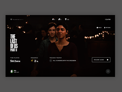 A PlayStation 5 UI Concept - #2 - Game Info