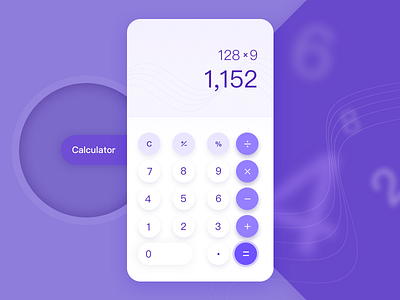 Calculator calculator daily ui violet