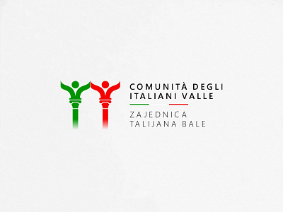 Italian community Bale logo brand branding community croatia design illustration italia italian logo logo design minimal typography vector