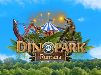 Dinopark Funtana - Istria brand branding croatia design dinosaur illustration jungle logo logo design photography photoshop