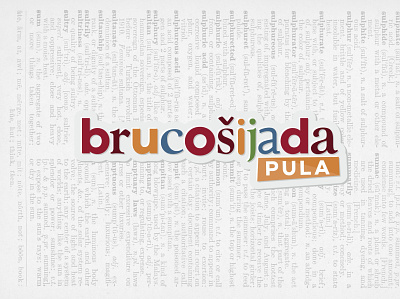 Brucosijada Pula brand branding croatia design event istria logo logo design minimal poster pula typography vector