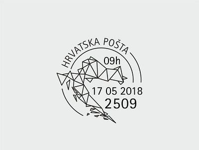 Postcard stamp croatia hrvatska illustrator postcard postcards