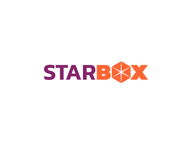StarBox italian brand box design fastfood food italia logo minimal orange purple restaurant star udine vector