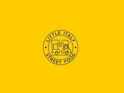 Little Italy street food logo design event icon illustration italy logo logo design minimal street vector
