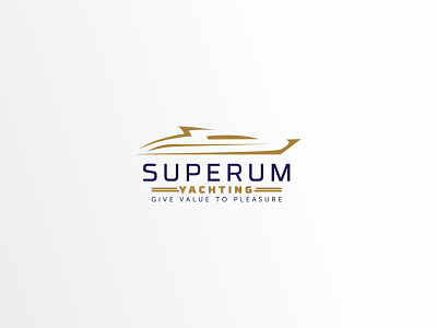 Superum yachting logo boat boating luxury luxury logo sea logo transport transportation yacht yachting yachts
