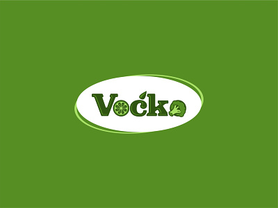 Vocko fruit and vegetable logo fruit fruits green logo design logo mark seller vegetable vegetables vegetal