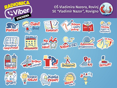 Viber stickers for OŠ Vladimir Nazor