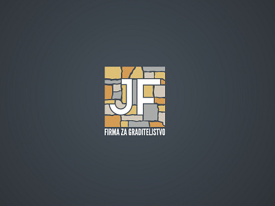 JF logo - for building walls in traditional way brand branding croatia design logo logo design vector