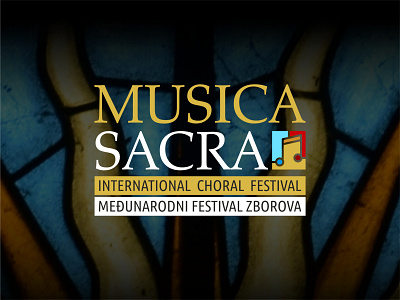 Musica Sacra logo design brand branding choral croatia design logo logo design music note vector