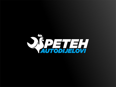 Peteh (rooster) autoparts logo design brand branding croatia design logo logo design vector