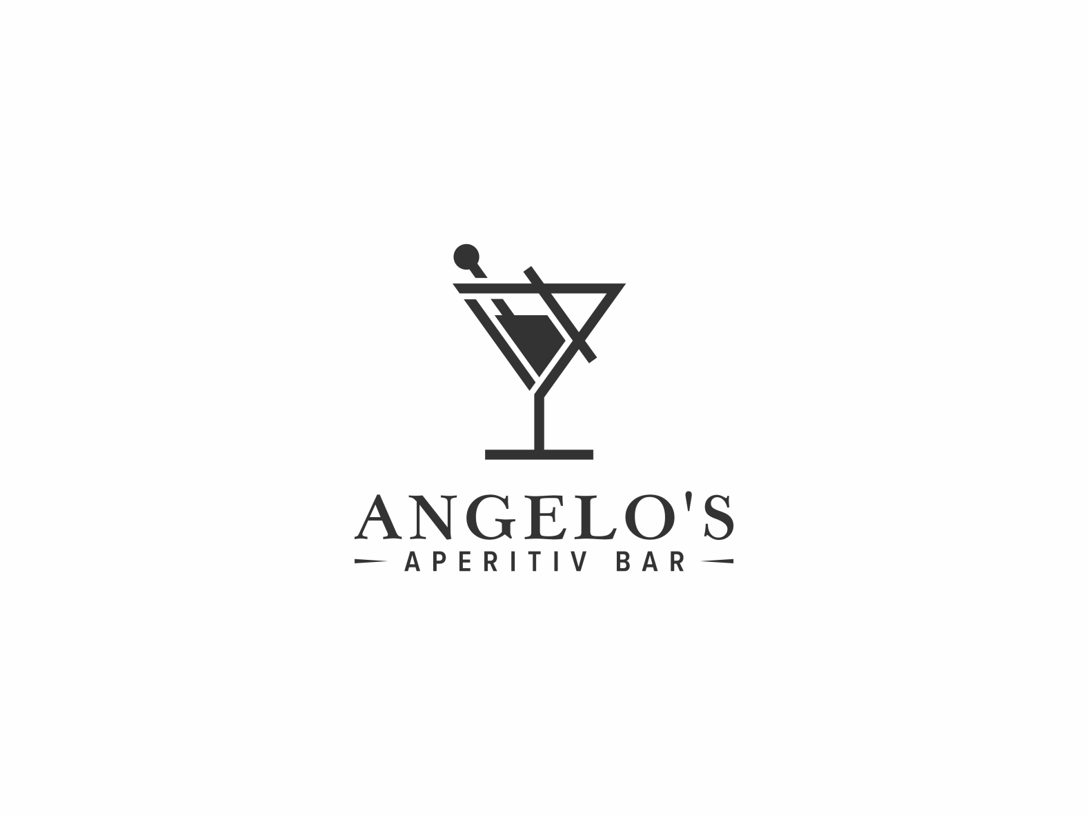 Angelo's aperitiv bar logo design (Rovinj) by Toni Zufic on Dribbble