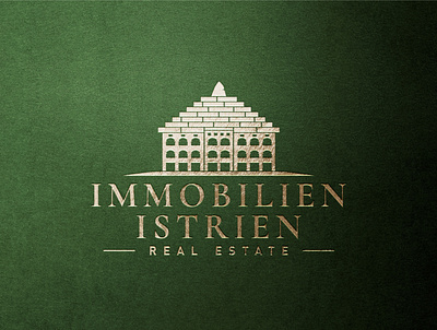 Immobilien Istrien logo for company placed in Germany brand branding croatia design illustration logo logo design vector