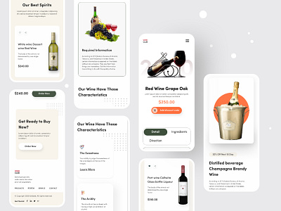 Wine Club Responsive Website Design adaptive design company website design design studio graphic design hiring interface mobile mobile responsive mobile screen mobile website responsive design ui user experience user interface user interface design. ux web web design website