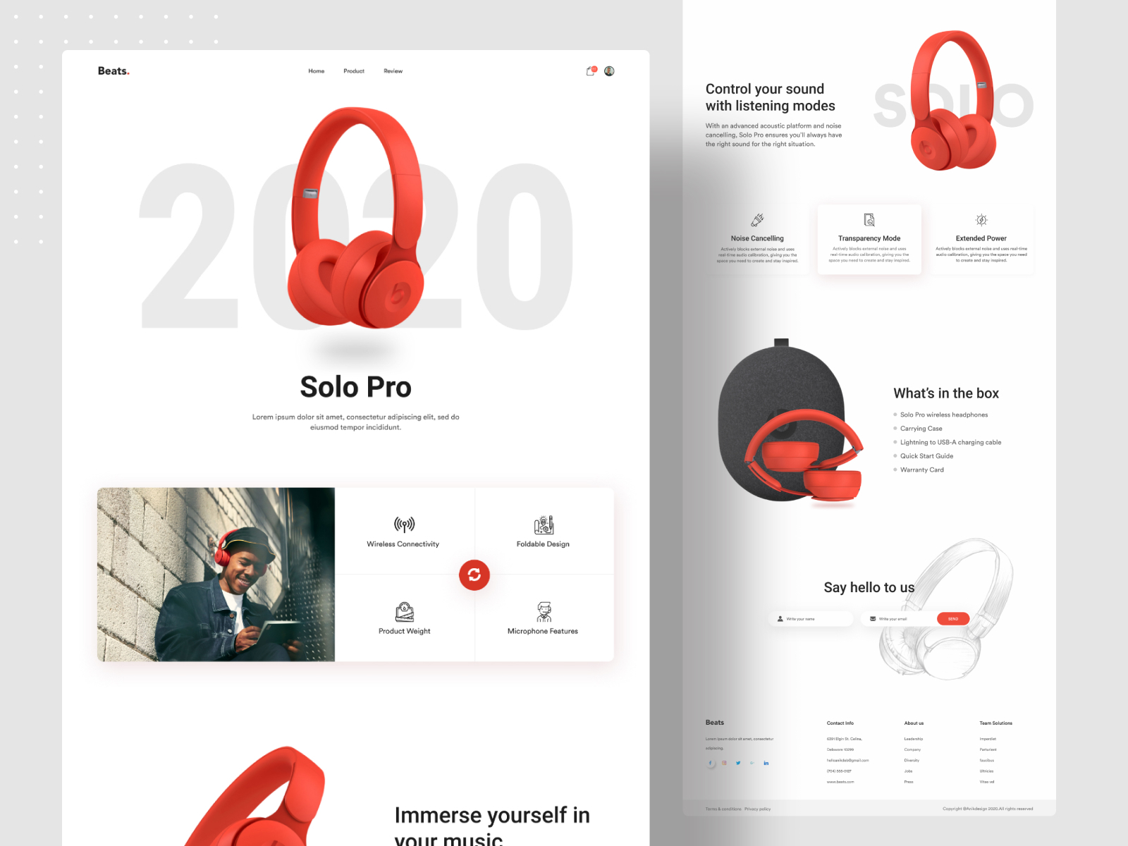 Product Landing Concept by Anik Deb on Dribbble