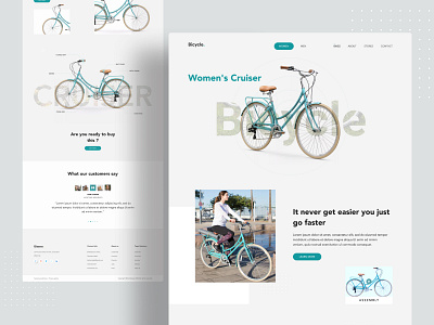 Product Landing Concept 2020 trend bycicle clean creative design system designs dribbble best shot homepage landing page landingpage minimal minimalist popular popular design ui uidesign uiux web web design webdesign