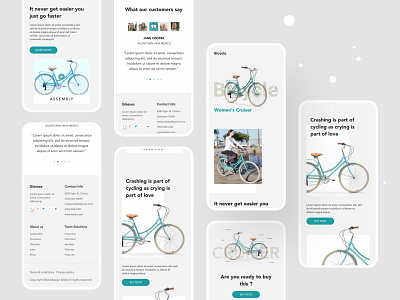 Bicycle Responsive Website Design bicycle company website design design studio design system graphic designing hiring interface mobile mobile design mobile responsive mobile screen mobile ui mobile website uiux user experience user interface web web design website