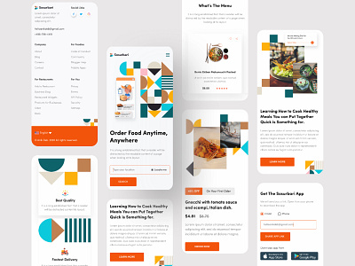 Food Delivery Responsive Website Design 2020 trend adaptive design company website design design studio design system graphic designing hiring landing page mobile app mobile responsive mobile screen mobile ui popular responsive uiux user experience user interface web web design