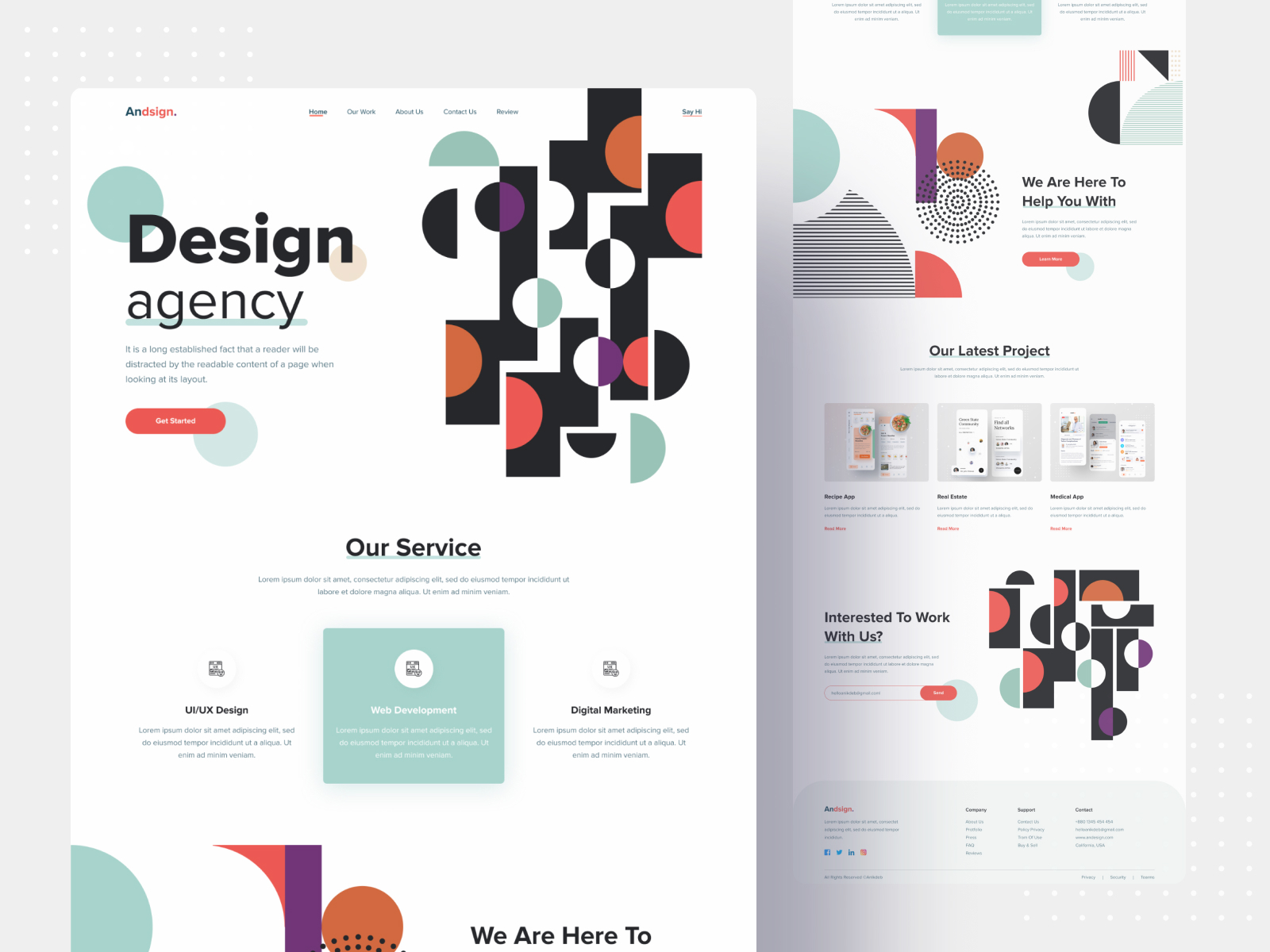 Creative Agency Landing Concept by Anik Deb on Dribbble