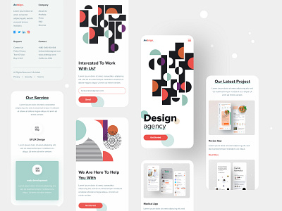 Creative Agency Responsive Website Design 2020 trend agency website company company branding design studio design system graphic design hiring landing page mobile app mobile responsive mobile screen mobile ui popular responsive design uiux user experience userinterface web website