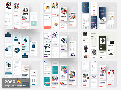 2020 Responsive Websites 2020 trend 2021 trend agency clean colorful creative design design system digital dribbble best shot home page landing page minimalist popular popular design ui uiux web web design website