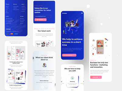 Creative Agency Responsive Website Design 2020 trend 2021 adaptive design company website design studio design system dribbble best shot hiring landing page mobile app mobile responsive mobile screen mobile ui responsive design uiux user experience user interface web web design website