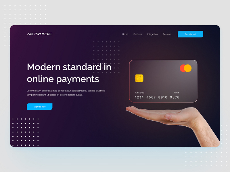 Payment Web UI Exploration by Anik Deb on Dribbble