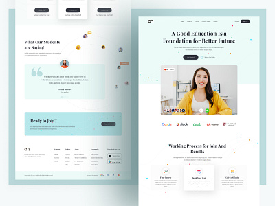 Elearning Web UI Exploration 2021 trend course dribbble best shot elearning elearning courses learning learning platform minimal online online class online course popular teaching trendy web web design website website concept website design websites