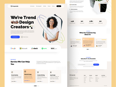 Grapeslab - Digital Agency Landing Page