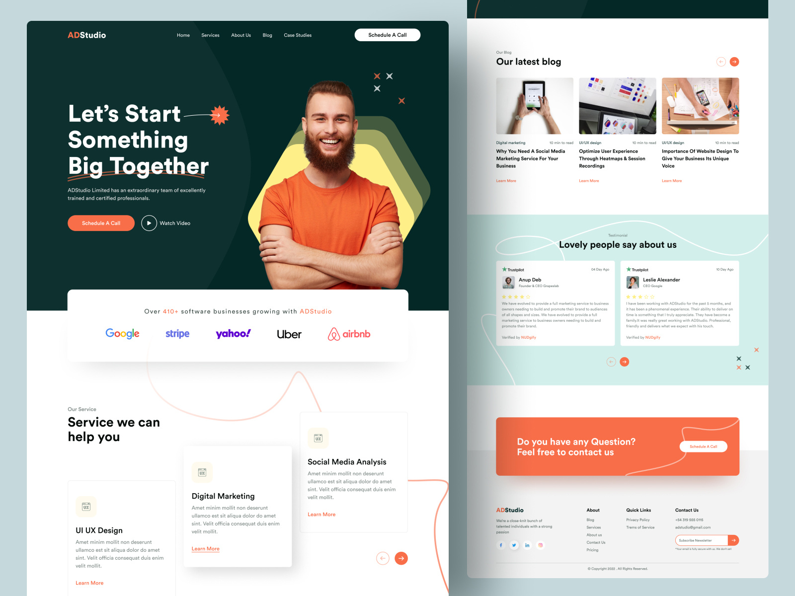 Design Consultancy Organization Website by Anik Deb on Dribbble