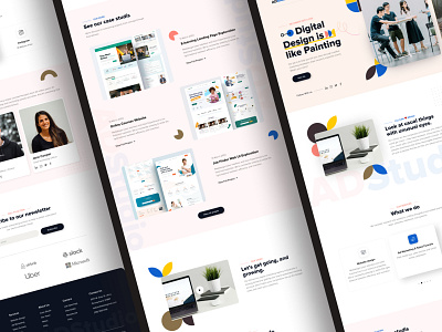 Creative Agency Website by Anik Deb for Grapeslab on Dribbble