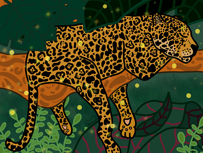 Jaguar animal illustration design digital art digital illustration illustration procreate