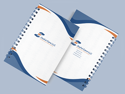 Notebook Design blue branding graphic design illustration ui