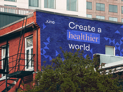 Juno_Mural brand brand design healthcare identity mural outdoor
