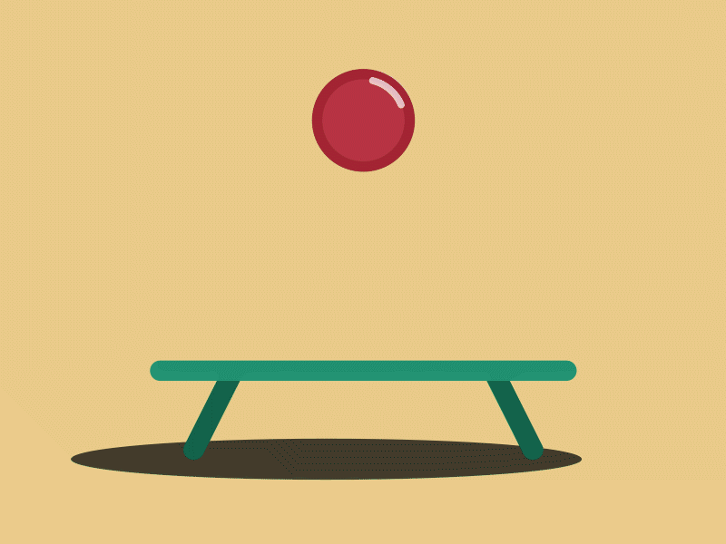 Ball and Trampoline by Daniel Namekata on Dribbble