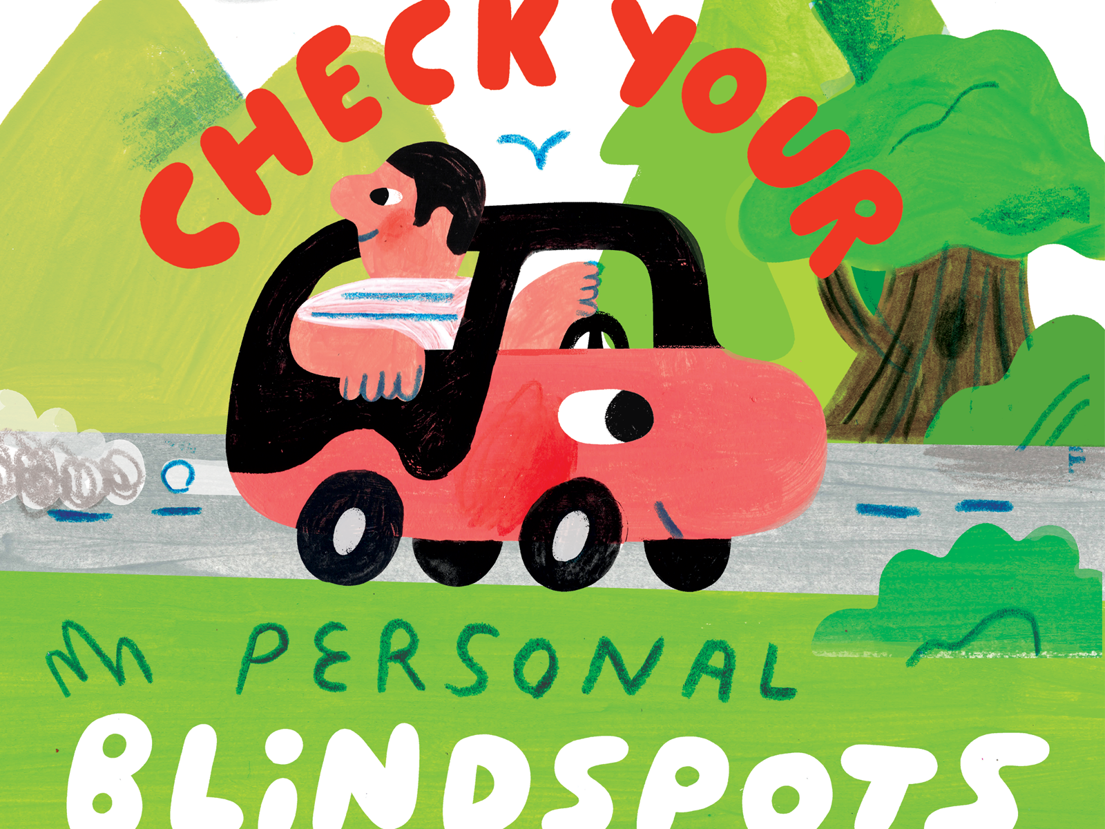 Check Your Personal Blindspots! creative career creative pep talk design illustration lettering podcast podcast art
