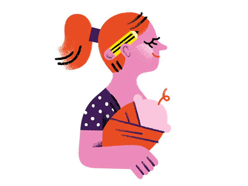 Creative Moms: Keep Kicking All of the Butts!! baby mom pencil creative breastfeeding