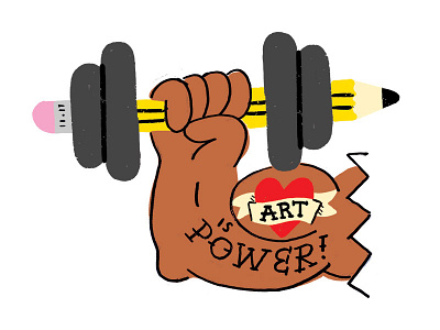 146 - How to Get Super Psyched About Your Work creative pep talk muscle pencil podcast tattoo