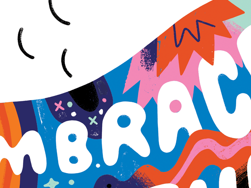 You're Hiding Your Secret Weapon for Growing Your Audience color texture lettering creative pep talk